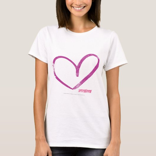 Open Heart Lila T-Shirt (Vorderseite)