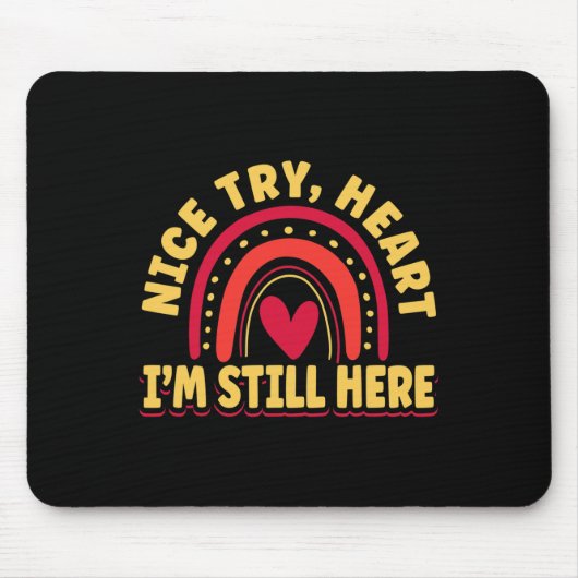 Open Heart Operation Byp Bewusstsein Herz ich nie Mousepad (Vorne)