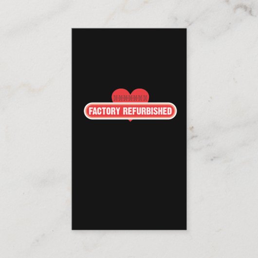 Open Heart Operation Erholung Gut Umgehung Visitenkarte (Vorderseite)