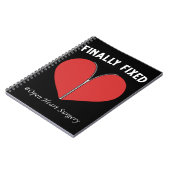 Open Heart Operation Erholung Operation Bypass Notizblock (Linke Seite)