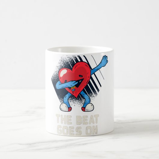 Open Heart Operation Shirt Survivor Post Attack Re Kaffeetasse (Mittel)