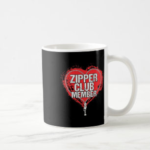 Open Heart Operation Spaß Funny Zipper Club Mitgli Kaffeetasse
