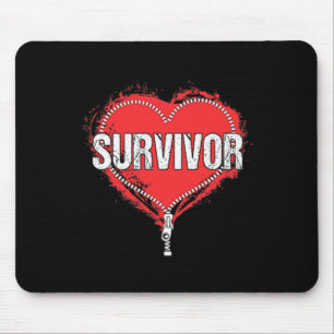 Open Heart Operation Survivor Cardiac New Life Ges Mousepad