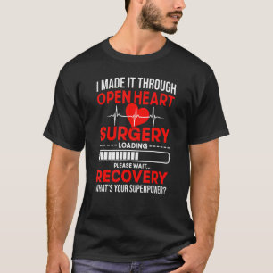 Open Heart Operation Survivor CHD Awareness Heart  T-Shirt