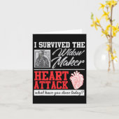 Open Heart Operation Survivor Widow Maker Heart At Karte (Gelbe Blume)