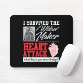 Open Heart Operation Survivor Widow Maker Heart At Mousepad (Mit Mouse)