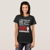 Open Heart Operation Survivor Widow Maker Heart At T-Shirt (Vorne ganz)