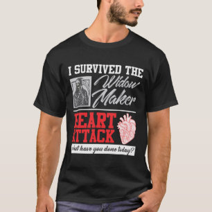 Open Heart Operation Survivor Widow Maker Heart At T-Shirt