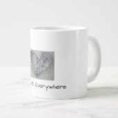 Open Heart Riesenkaffee Tasse Personalisiert (Vorderseite Rechts)