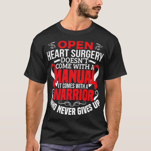 Open Heart Surgery Recovery Gift Bypass Survivor W T-Shirt (Vorderseite)