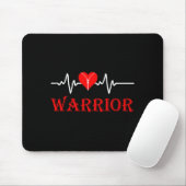 Open Heart Surgery Recovery Survivor Heart Warrior Mousepad (Mit Mouse)