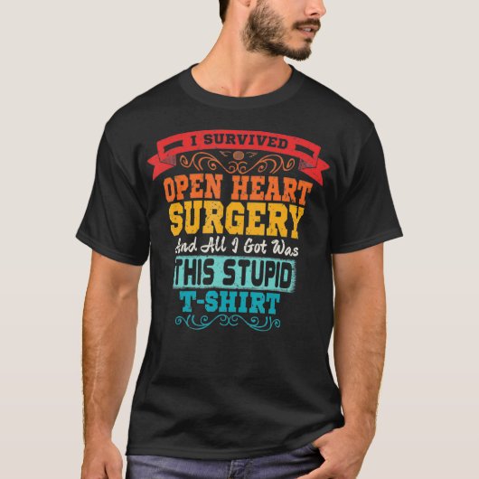Open Heart Surgery Shirt Survivor Post Attack Reco (Vorderseite)