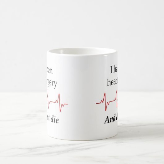 Open Heart Surgery Survivor Coffee Mug Kaffeetasse (Mittel)