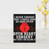Open Heart Surgery Survivor Coronary Artery Byp Karte (Gelbe Blume)