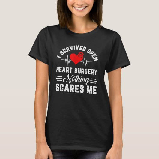 Open Heart Surgery  Survivor Post Attack Recovery T-Shirt (Vorderseite)