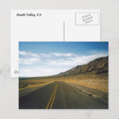 Open Highway - Death Valley Postkarte (Vorne/Hinten)