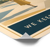 Open Horizon Mid Century Modern Poster (Ecke)