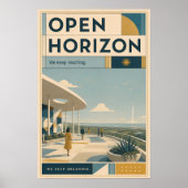 Open Horizon Mid Century Modern Poster (Vorne)