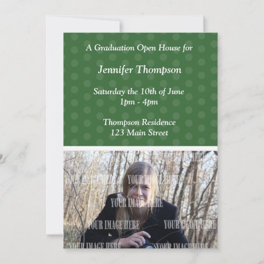 Open House Abschluss Einladung (Rückseite)