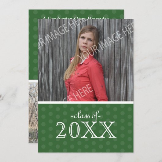 Open House Abschluss Einladung (Vorne/Hinten)