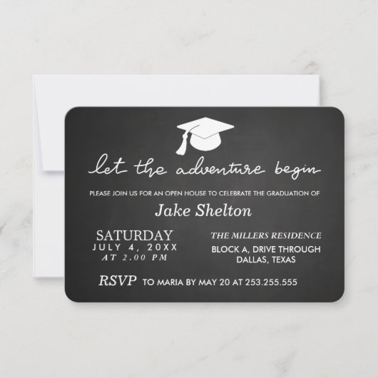 Open House Abschluss Lasse Erlebnisbeginn Einladung (Vorderseite)