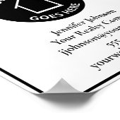 Open House - Anwesen-Logo für Unternehmen Poster (Ecke)