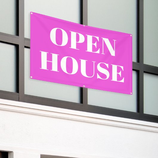 OPEN HOUSE Banner (Äußeres Gebäude)