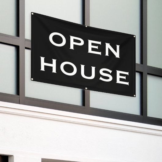 OPEN HOUSE Banner (Äußeres Gebäude)