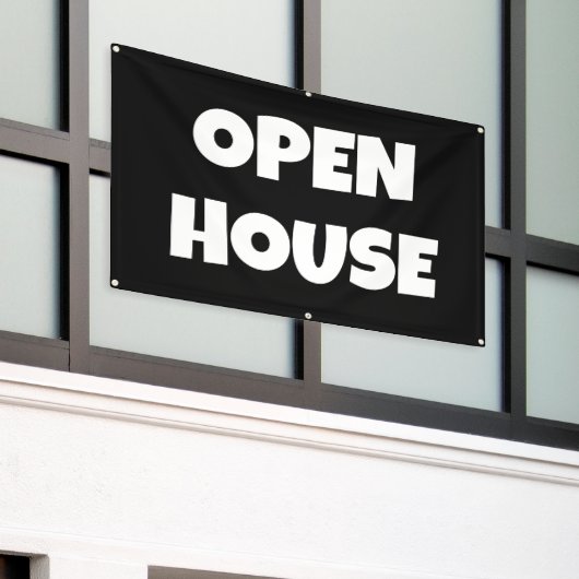 OPEN HOUSE Banner (Äußeres Gebäude)