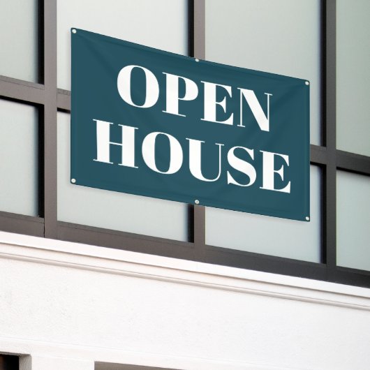 OPEN HOUSE Banner (Äußeres Gebäude)