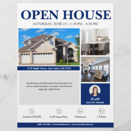 Open House Blue Real Anwesen Flyer