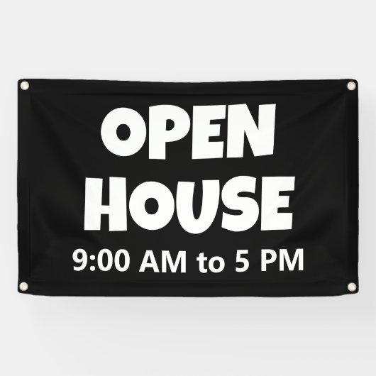 OPEN HOUSE Custom Banner (Horizontal)