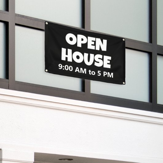 OPEN HOUSE Custom Banner (Äußeres Gebäude)