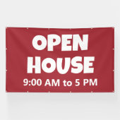 OPEN HOUSE Custom Banner (Horizontal)