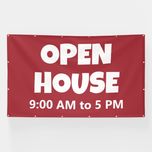 OPEN HOUSE Custom Banner (Horizontal)