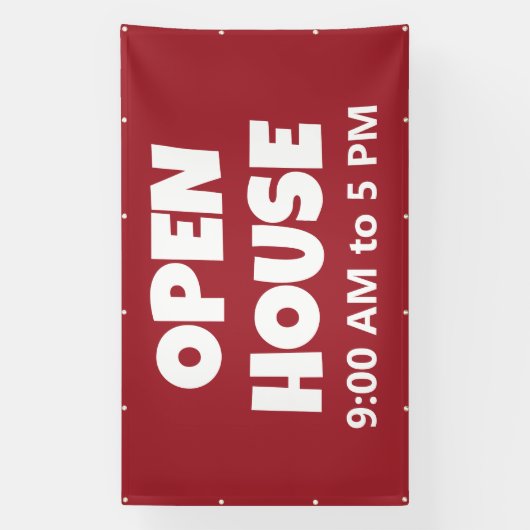 OPEN HOUSE Custom Banner (Vertikal)