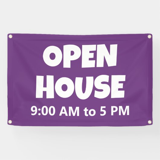 OPEN HOUSE Custom Banner (Horizontal)