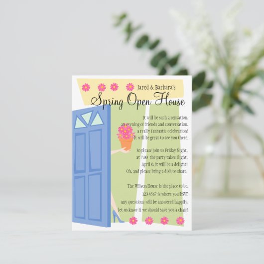 Open House Einladung (Stehend Vorderseite)