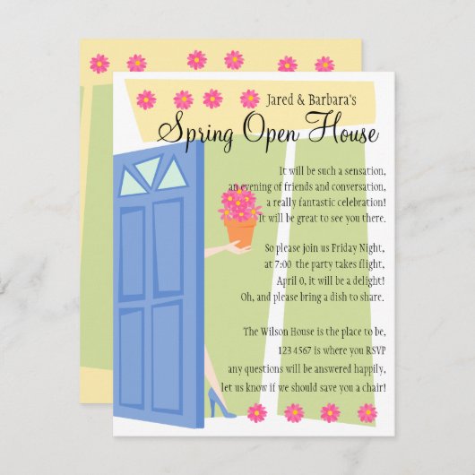 Open House Einladung (Vorne/Hinten)