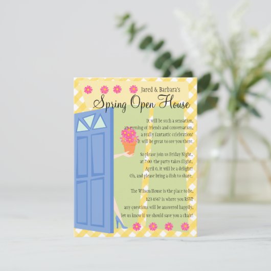 Open House Einladung (Stehend Vorderseite)