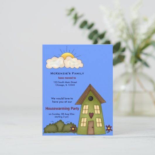 Open House Einladung (Stehend Vorderseite)