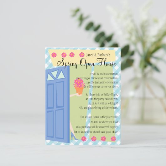 Open House Einladung (Stehend Vorderseite)