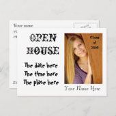Open House Einladung - Sie gestalten es - Individu (Vorne/Hinten)