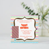 Open House Ice Cream Salon Einladung (Stehend Vorderseite)