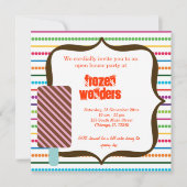 Open House Ice Cream Salon Einladung (Vorderseite)