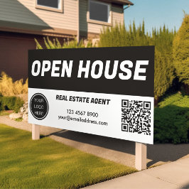 Open House l Black & White Real Anwesen Banner