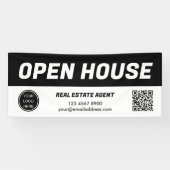 Open House l Black & White Real Anwesen Banner (Horizontal)