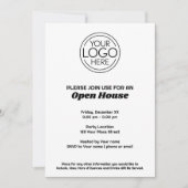 Open House-Logo für Büros oder Unternehmen Einladung (Vorderseite)
