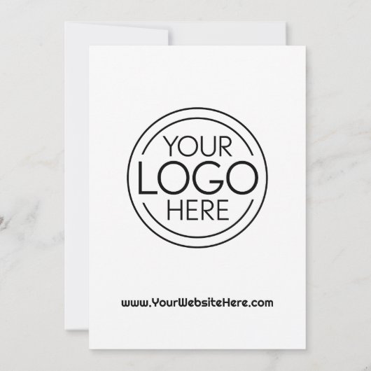 Open House-Logo für Büros oder Unternehmen Einladung (Rückseite)