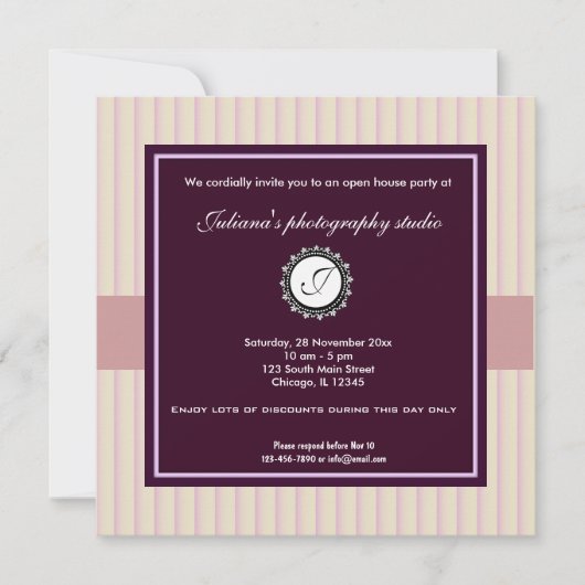 Open House New Business Einladung (Vorderseite)